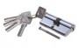 Ключевой перфоцилиндр хром 70mm - Ключевой цилиндр (ключ-ключ), 70 мм., хром.